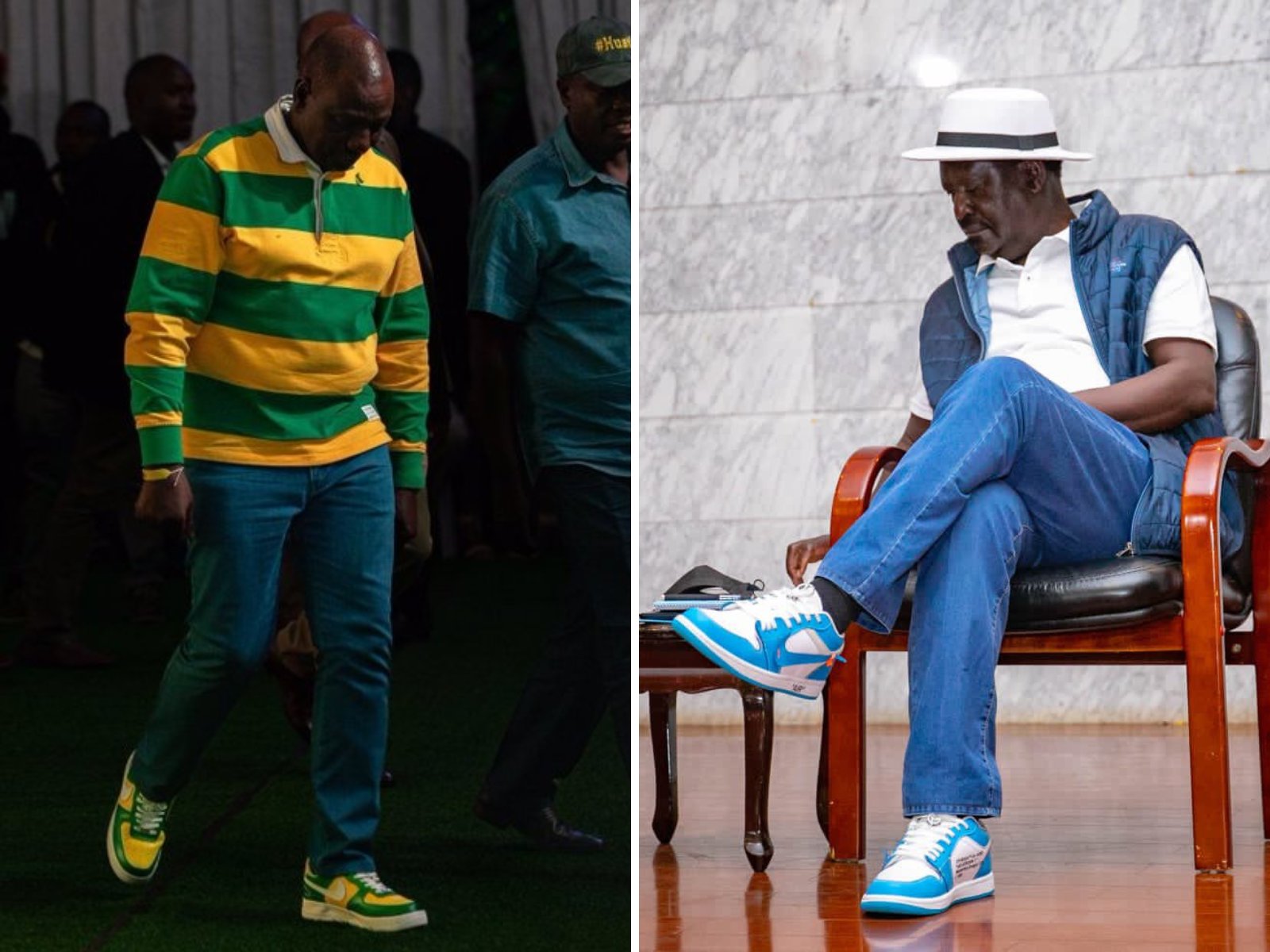 Luku ni Mwoto! Raila and Ruto, who wore it better?