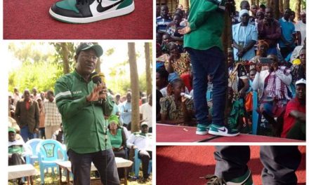 Kenya Kwanza Wetangula becomes latest Polictician to Rock Nikes in Campaigns