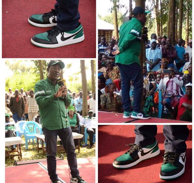 Kenya Kwanza Wetangula becomes latest Polictician to Rock Nikes in Campaigns