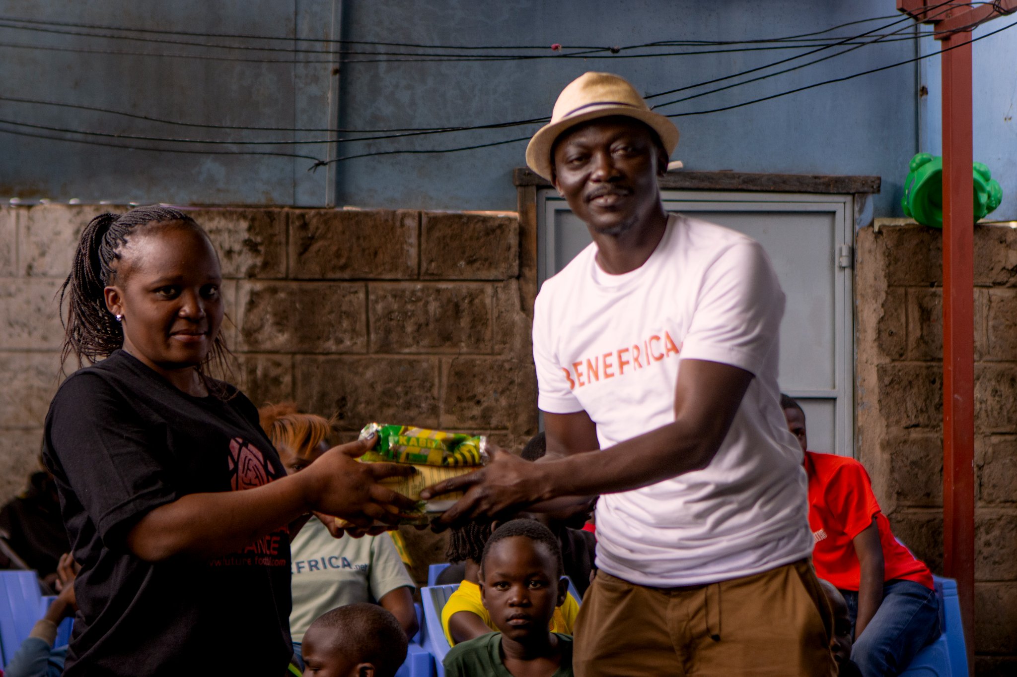 US-Based Author Happy Ogunjimi & His Team Benefrica Visit Kibera Slums
